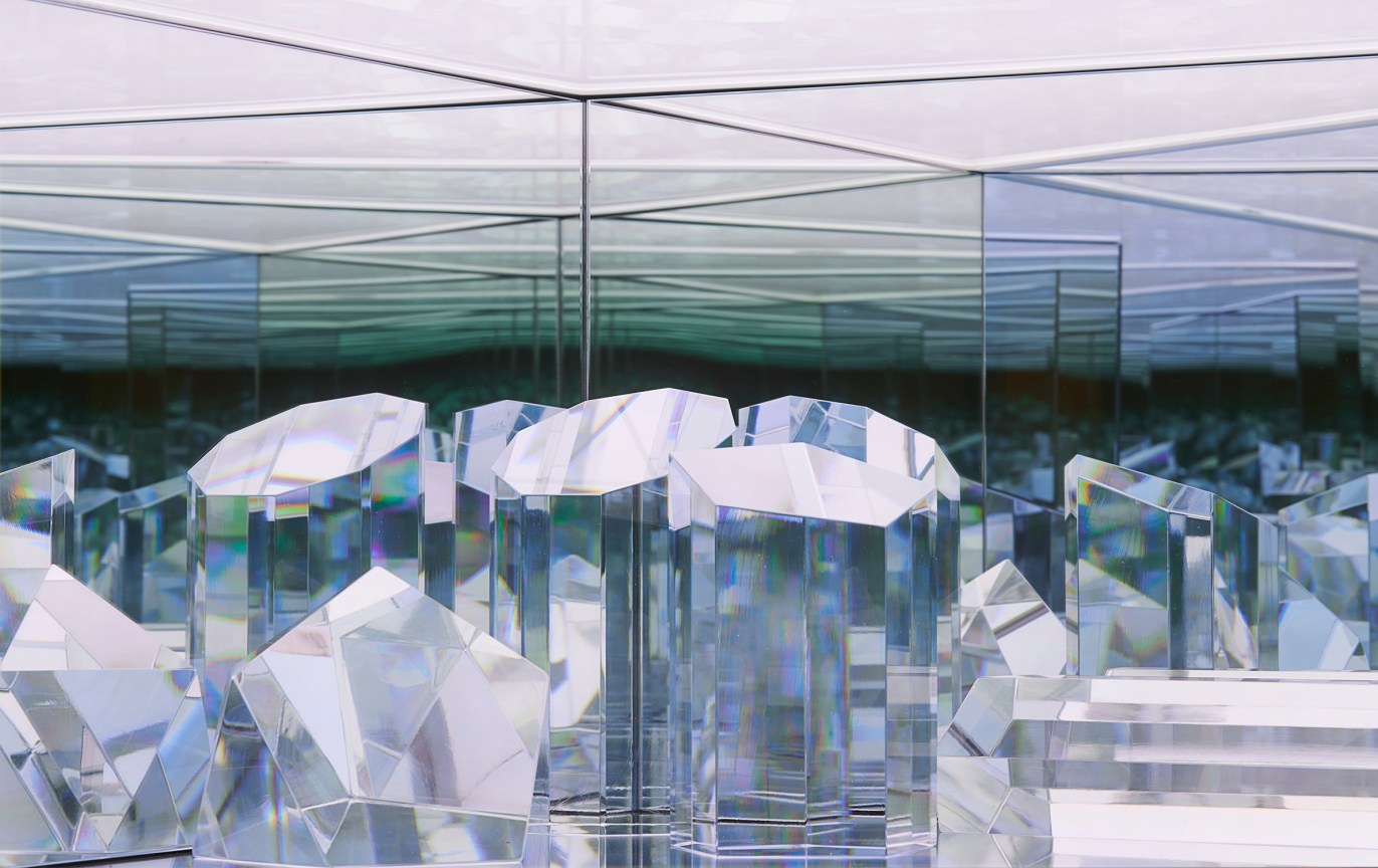 Image of JOSIAH MCELHENY's Prismatic Refractive Geometry I (detail), 2023