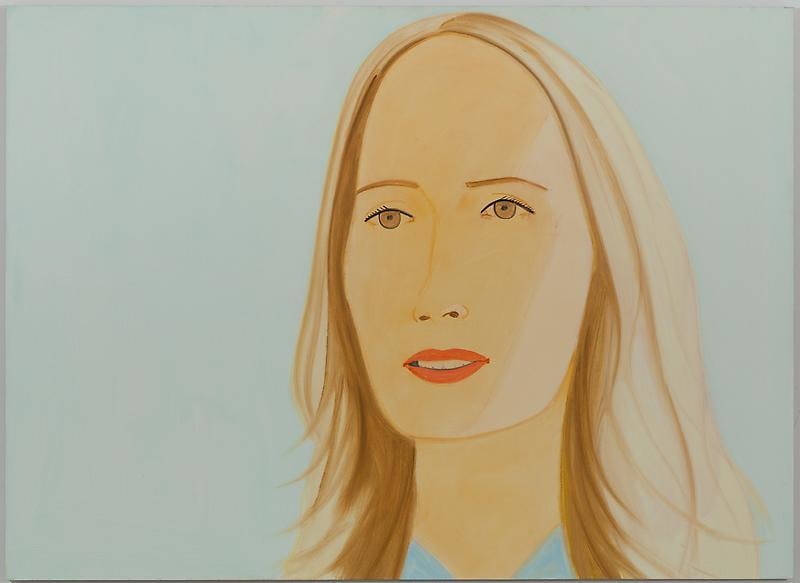 blonde woman with brown eyes