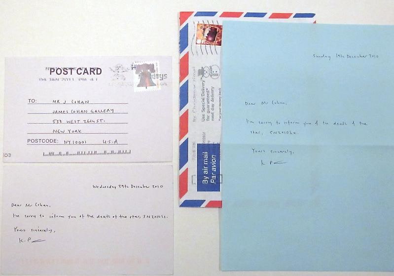 a series of letters and postcards