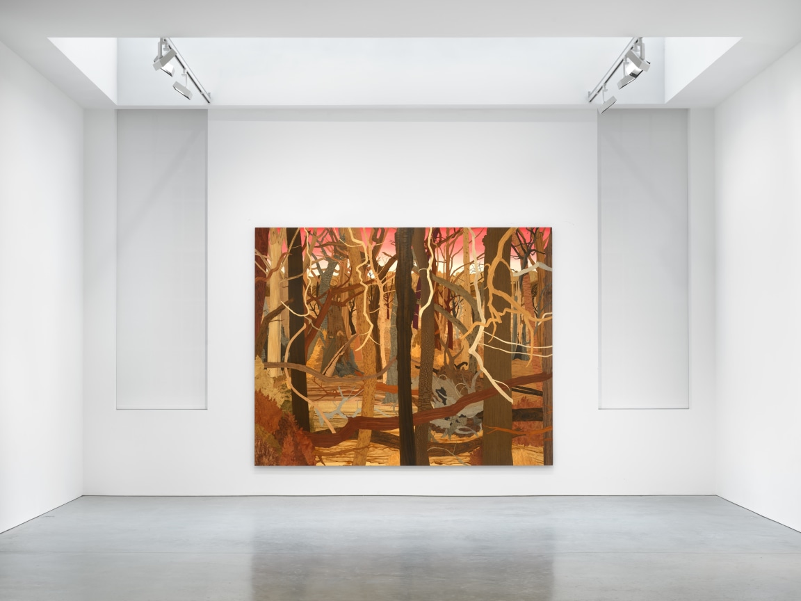 large artwork depicting a dead forest