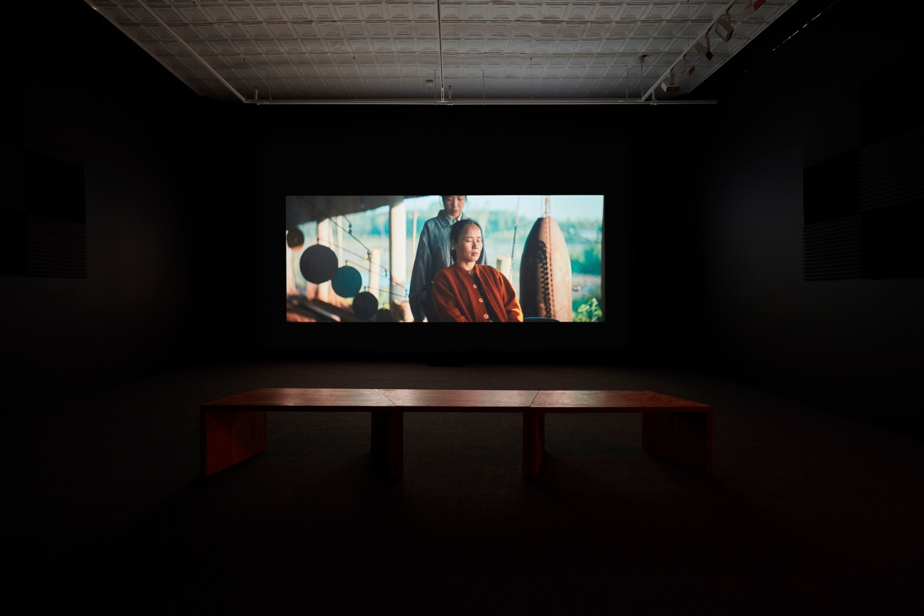 Installation view, Tuan Andrew Nguyen,&nbsp;Unburied Sounds,&nbsp;James Cohan, 52 Walker Street, April 12 - May 7, 2022