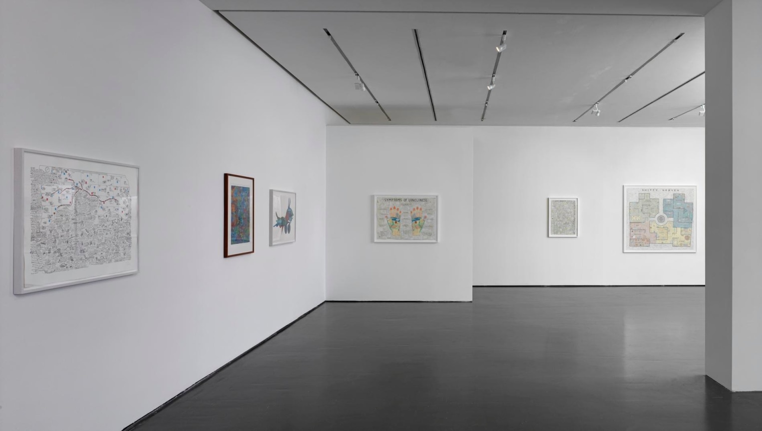 Installation shot of First We Make the Rules, Then We Break the Rule by SIMON EVANS&trade;.