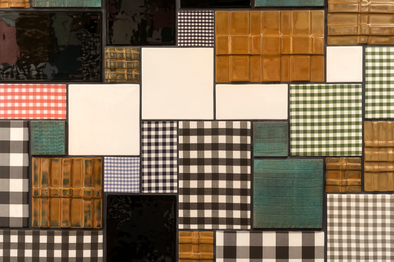 metalwork that look like fabric patches