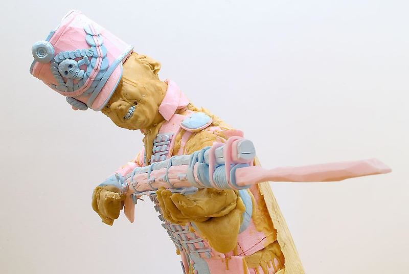 statue holding a rifle