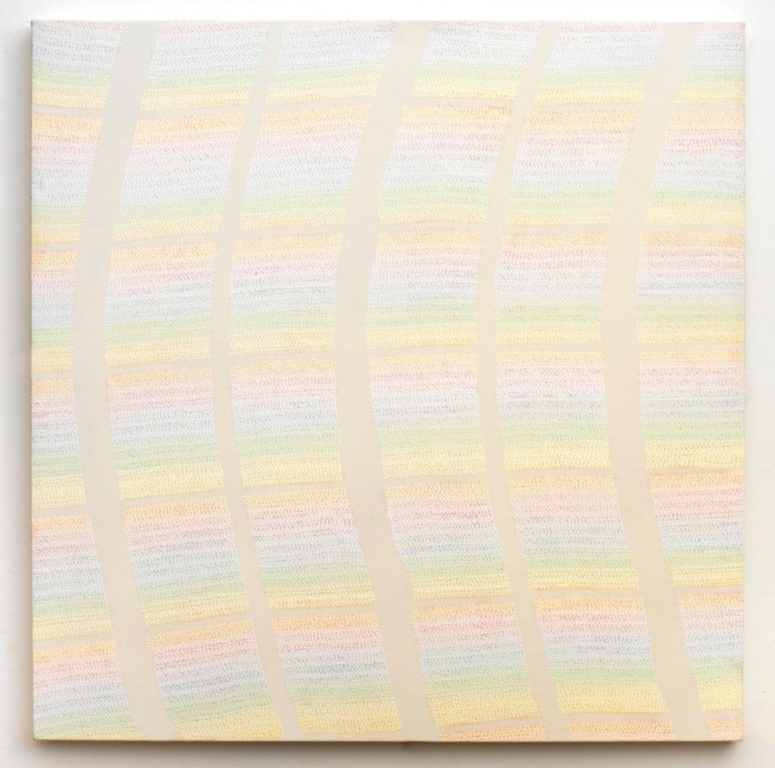 , MICHELLE GRABNER&nbsp;Untitled,&nbsp;1999&nbsp;Enamel on canvas&nbsp;45 x 44 in. (114.3 x 111.8 cm)