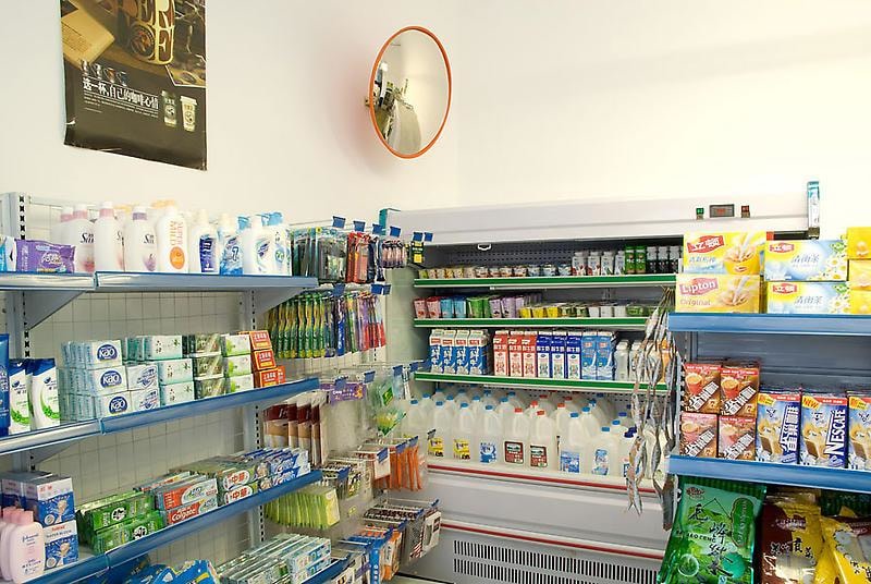 supermarket interior
