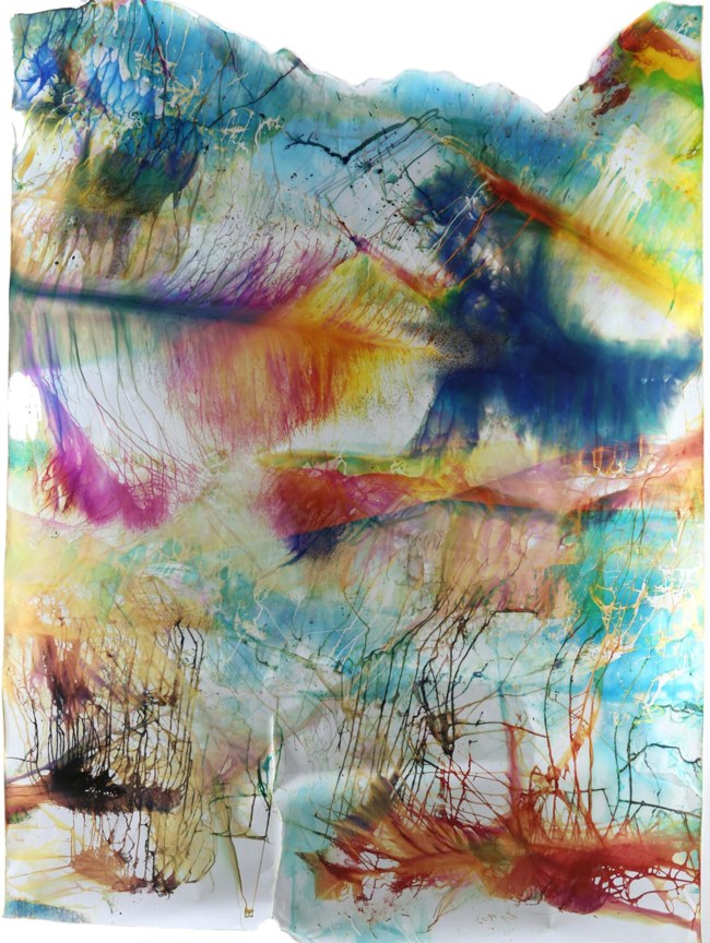 paint splatters of different colors