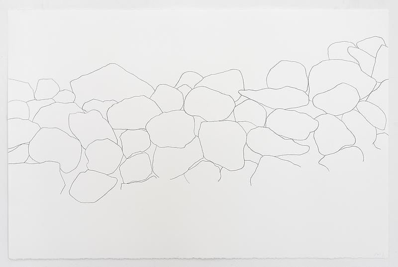 Image of SPENCER FINCH's Stone Wall, CT, 2013