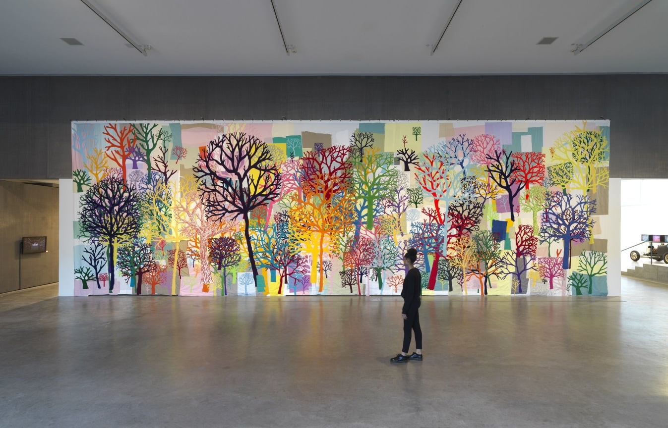 Installation view: Trenton Doyle Hancock: The Re-Evolving Door to the Moundverse