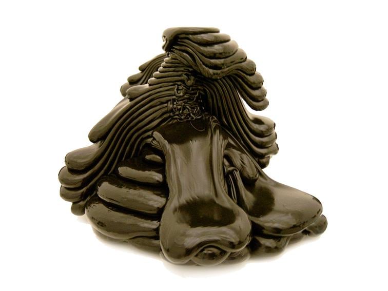 thick, black, paint blob