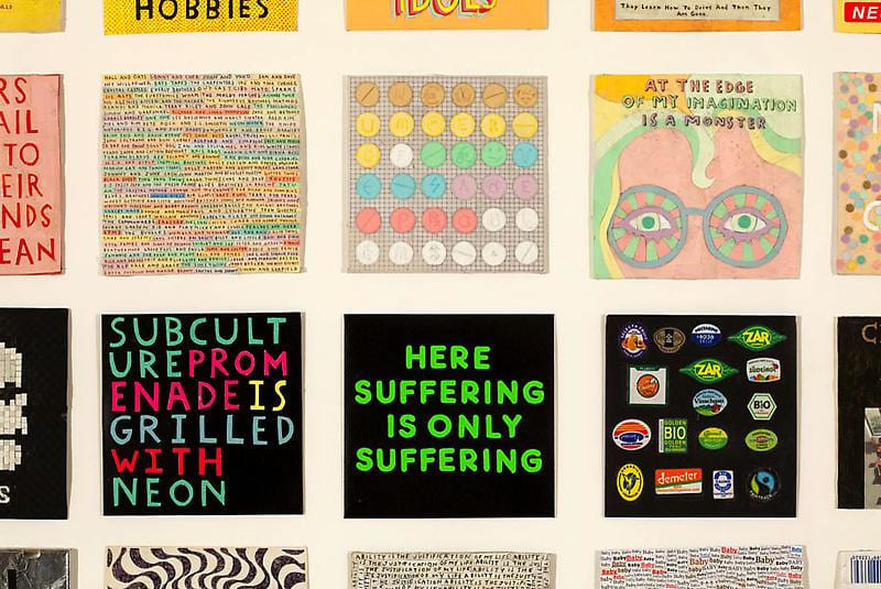 Detail of SIMON EVANS's One Hundred Mix CDs for New York, 2008