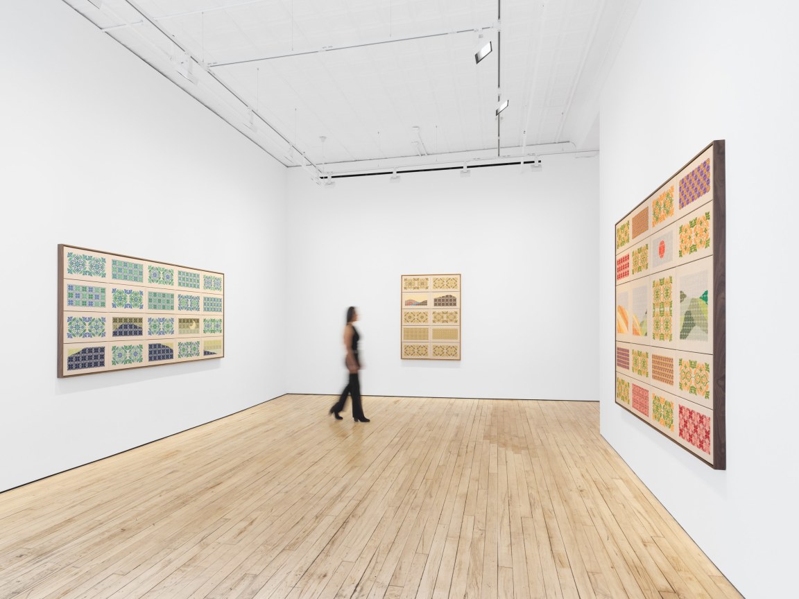 Installation View, Jordan Nassar, A Mountain Looms, James Cohan, 52 Walker Street, April 7 - May 10, 2023