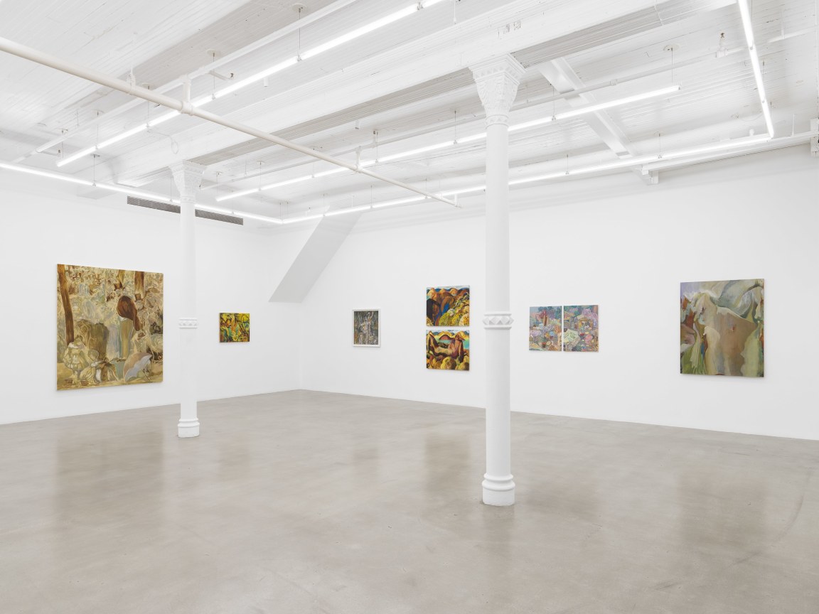 Installation view, Arcadia and Elsewhere, James Cohan, 291 Grand Street, NY, January 12 - February 10, 2024