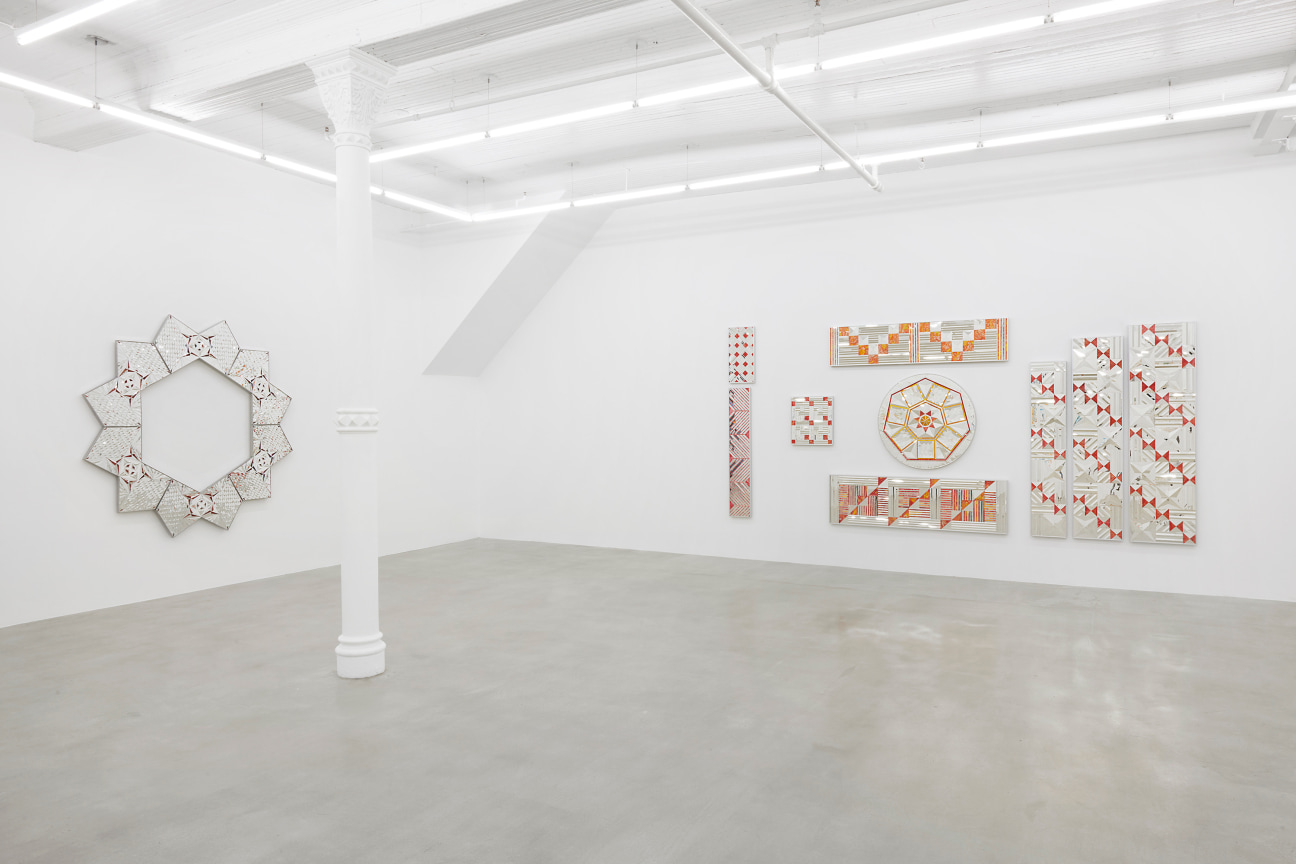 gallery view of two glass artworks