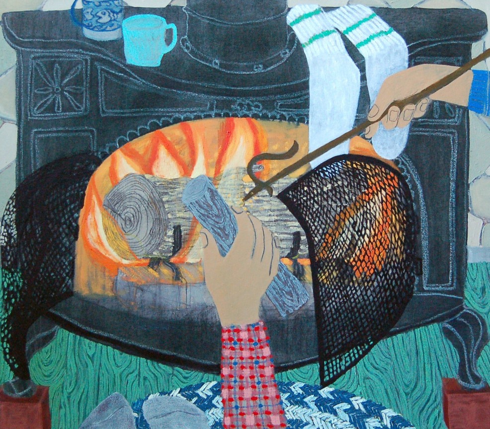 Image of  GIORDANNE SALLEY's Fire Painting,&nbsp;2016