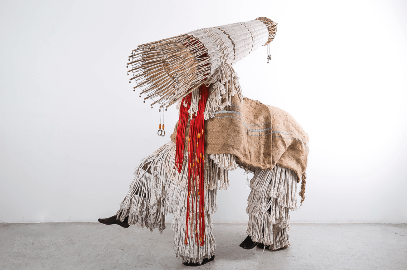 Image of Tuan Andrew Nguyen's sculpture titled Spirit of the Last Rhino / Linh Hồn T&ecirc; Gi&aacute;c, 2017.