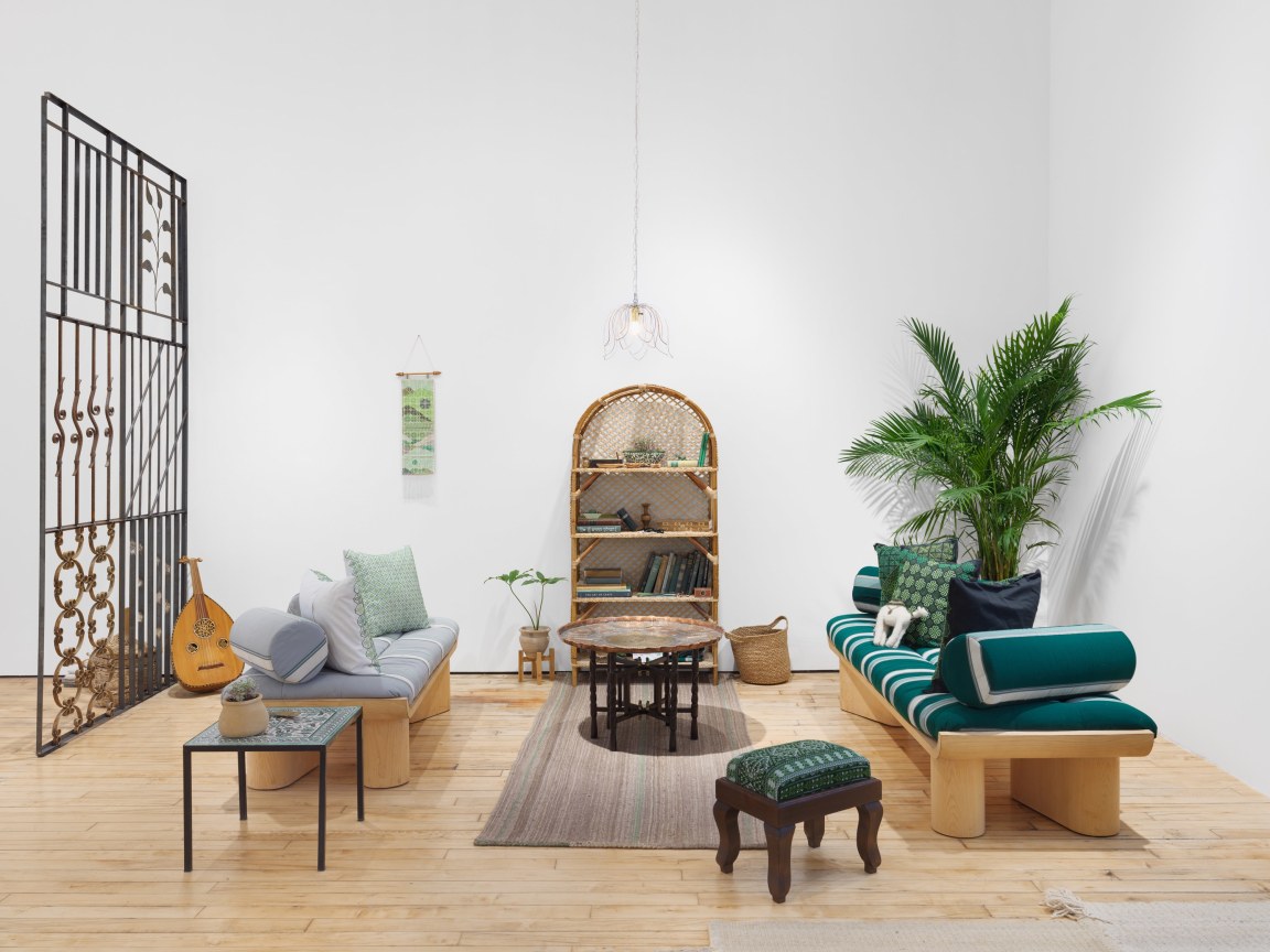 Installation View, Jordan Nassar, A Mountain Looms, James Cohan, 52 Walker Street, April 7 - May 10, 2023