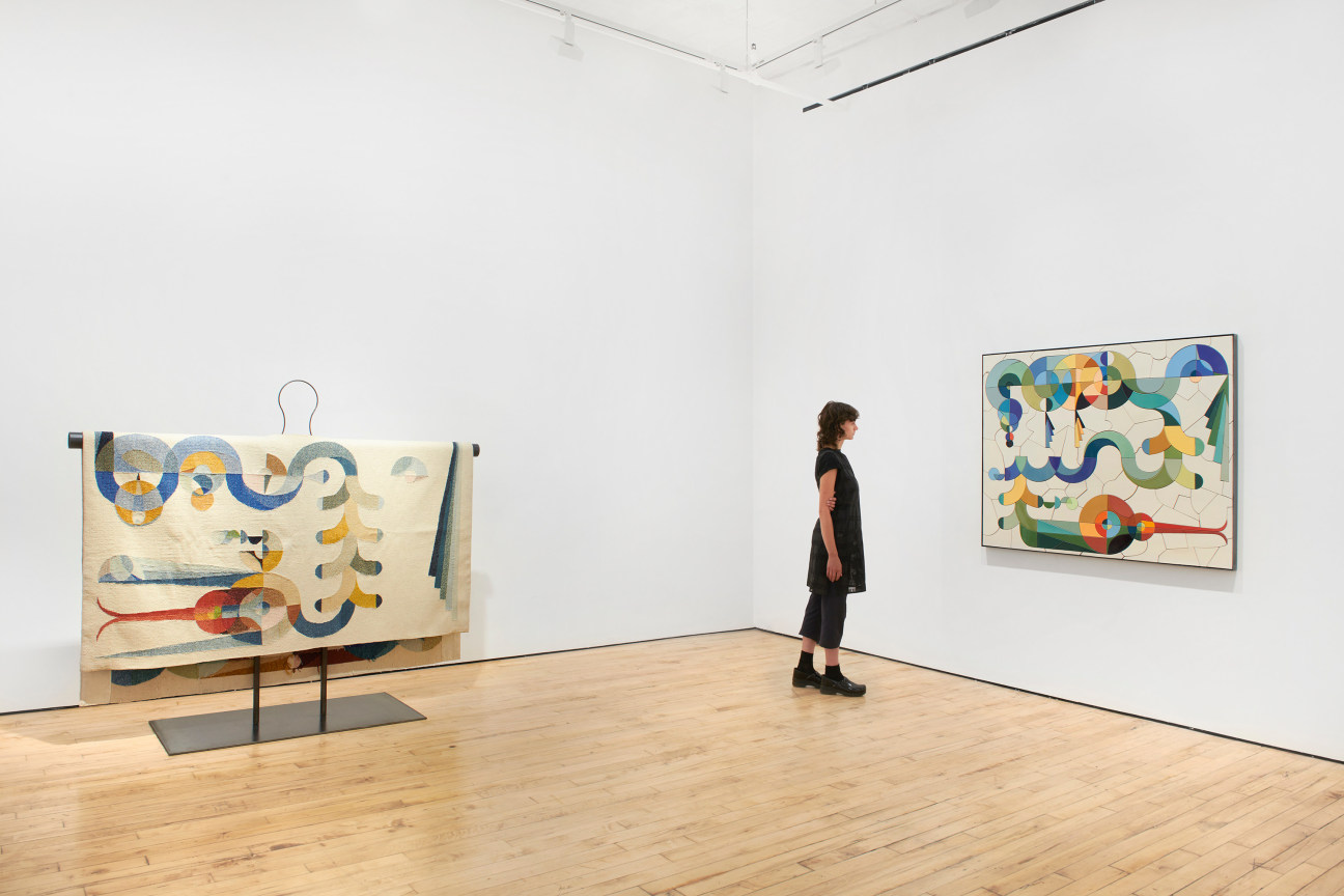 Installation view, Eamon Ore-Giron: Talking Shit, James Cohan, 52 Walker Street, NY, September 8 - October 21, 2023.