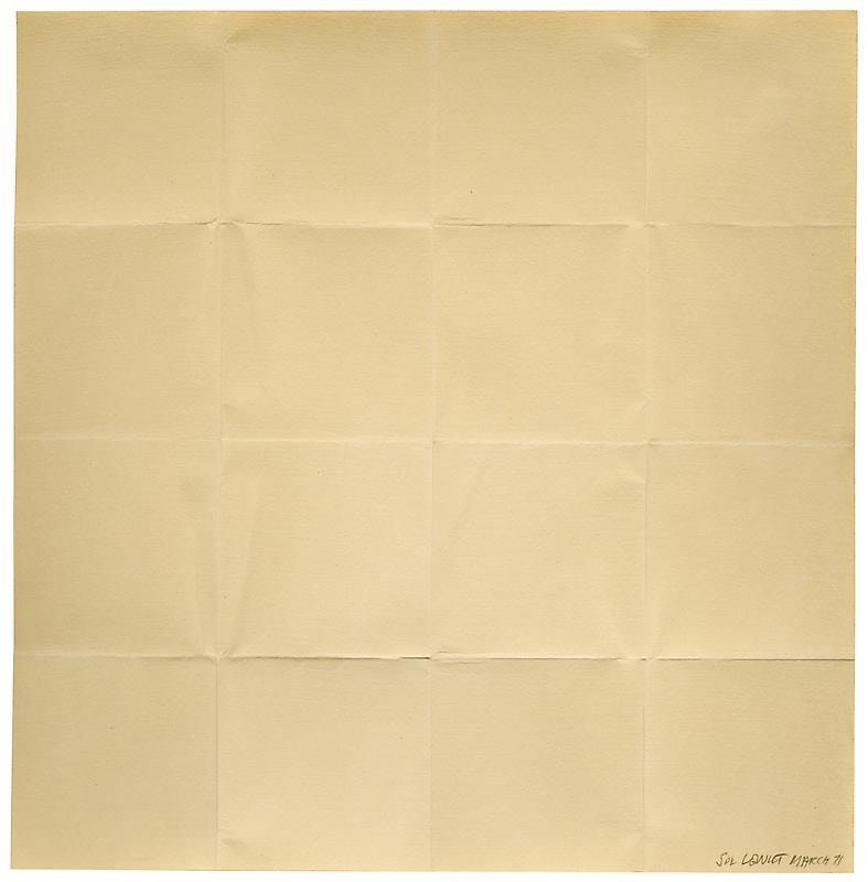 piece of paper that was noticeably folded into a small square before being unfolded