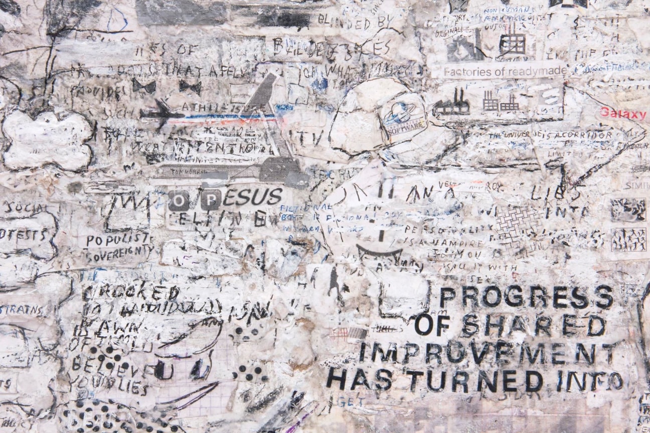 Detail of SIMON EVANS's How To Pretend Your Free