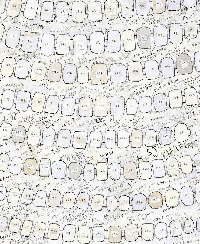 Detail of SIMON EVANS's Music, 2009