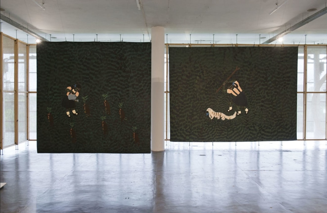 Installation view, Kelly Sinnapah Mary,&nbsp;Though it's dark, still I sing, S&atilde;o Paulo Biennial, S&atilde;o Paulo, Brazil, September 4, 2021 - December 5, 2021. Photo courtesy of S&atilde;o Paulo Biennial.
