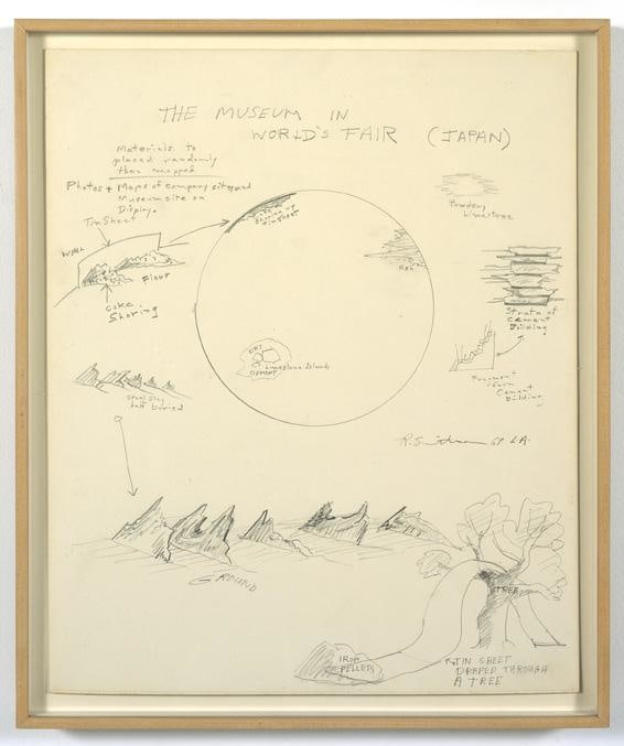 Image of Robert Smithson's The Museum in the World's Fair (Japan), 1969