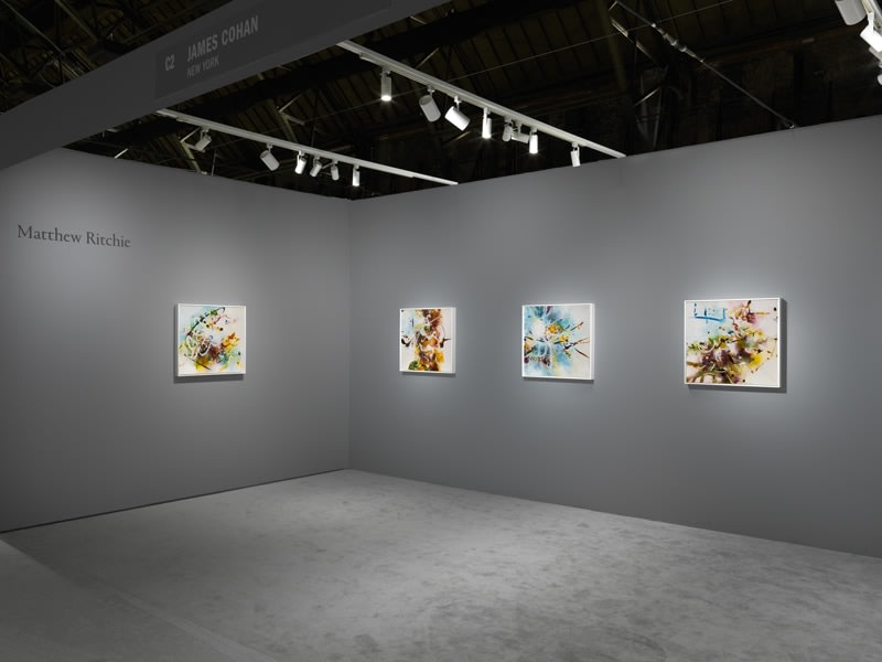 Installation view, Matthew Ritchie at The Art Show, presented by the Art Dealers Association of America, February 28&nbsp;- March 3, 2019.