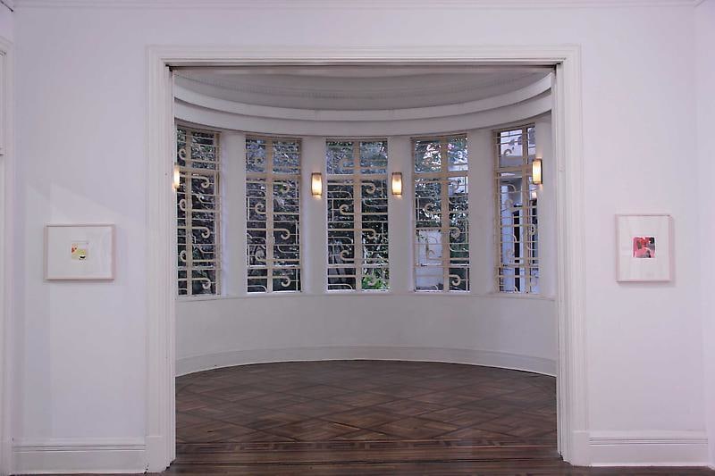 installation view of two artworks