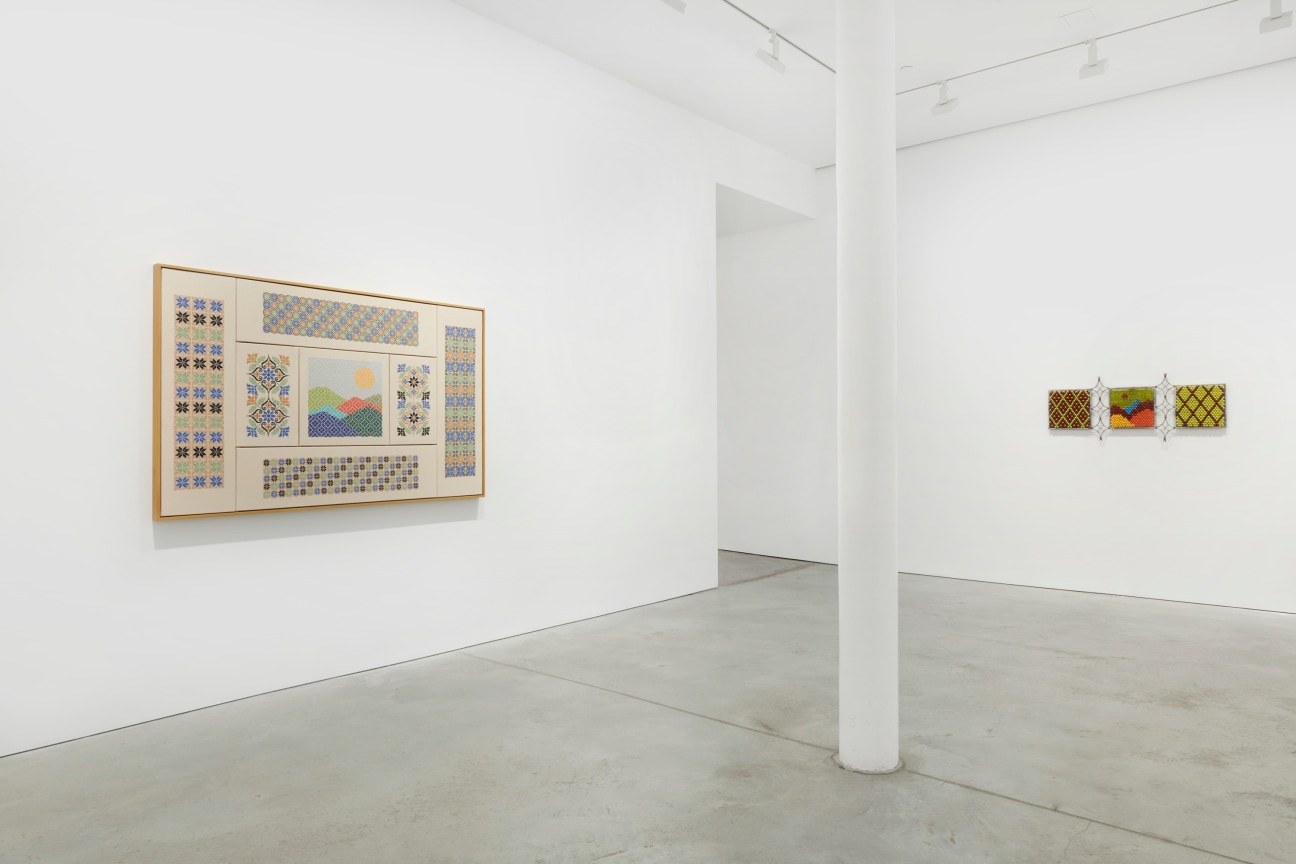 view of two artworks