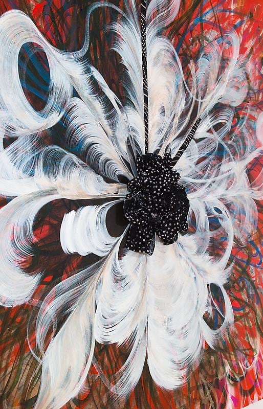 abstract mixed media painting