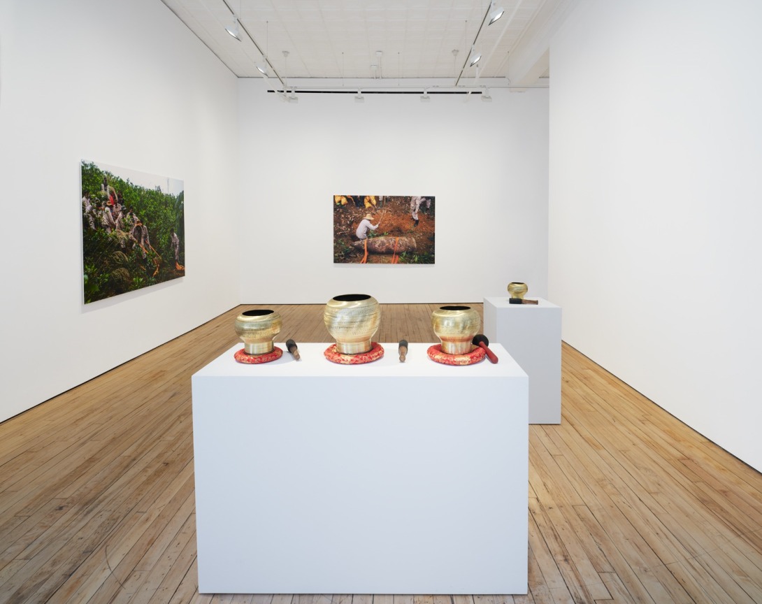 Installation view, Tuan Andrew Nguyen,&nbsp;Unburied Sounds,&nbsp;James Cohan, 52 Walker Street, April 12 - May 7, 2022