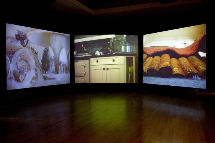 installation view of hiraki sawa's Going Places Sitting Down,&nbsp;2004