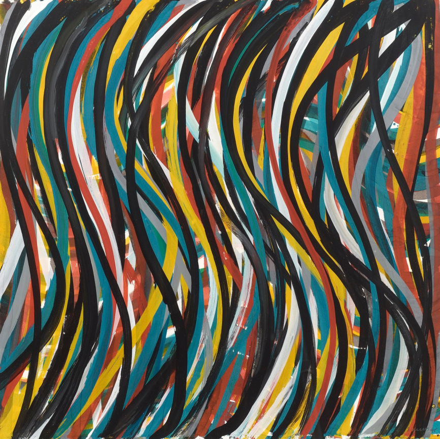 Image of SOL LEWITT's Curvy Brushstrokes, 1995