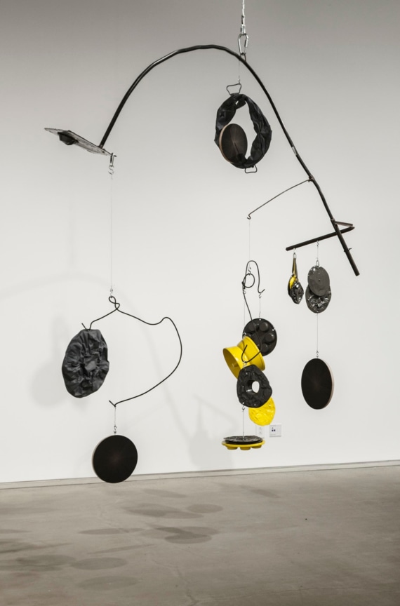 , MICHELLE GRABNER AND BRAD KILLAM Inside Trip, 2010, Silverpoints on panel by Michelle Grabner (Untitled, 2010-13), Enamel paint, steel, aluminum, plastic Dimensions variable