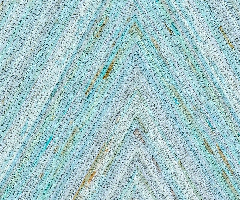 Detail of SIMON EVANS's Positive Outcomes, 2011