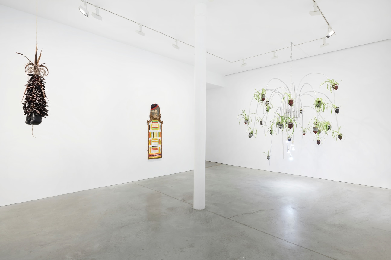 gallery view of three artworks