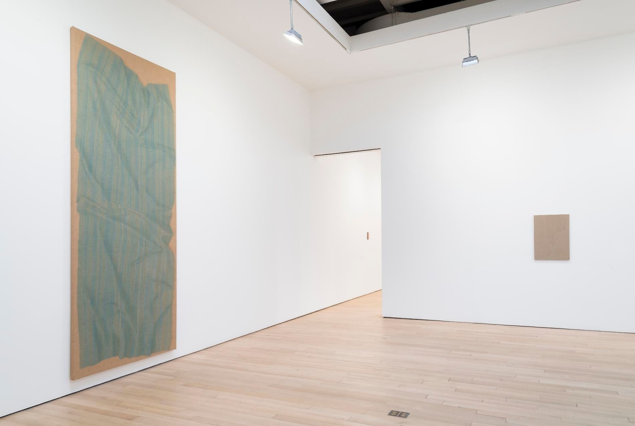 installation view of two artworks