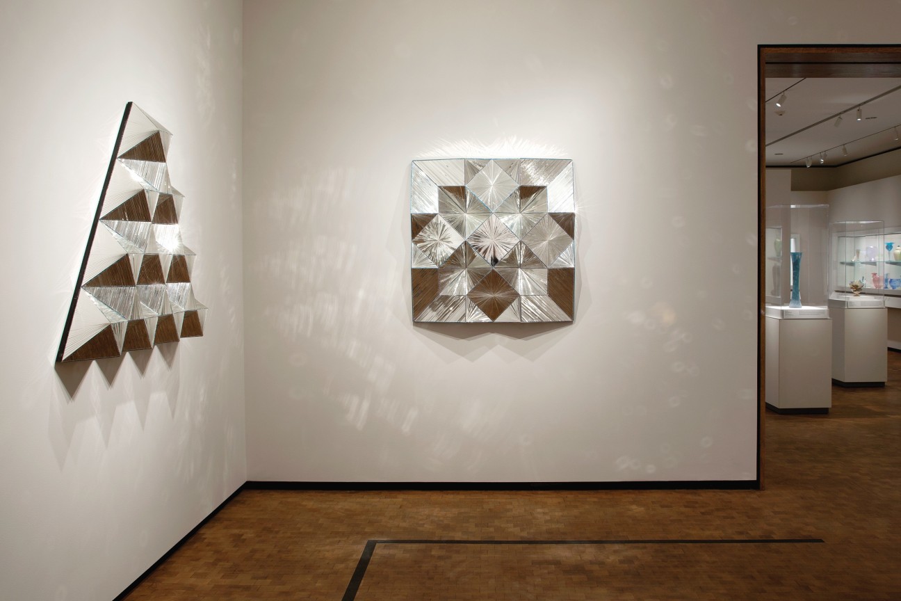 Installation view,&nbsp;Monir Shahroudy Farmanfarmaian: Infinite Possibility. Mirror Works and Drawings, 1974-2014, Chrysler Museum of Art, Norfolk, VA, March 16 - July 30, 2017