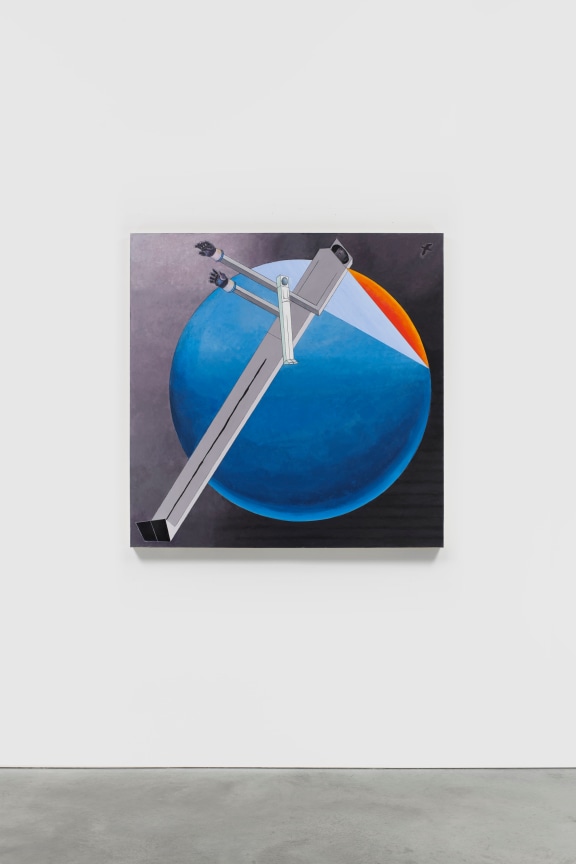 Installation view of MERNET LARSEN's Astronauts: Sunset (after El Lissitzky),&nbsp;2020