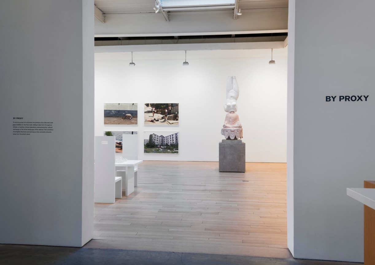 installation view of exhibition entrance