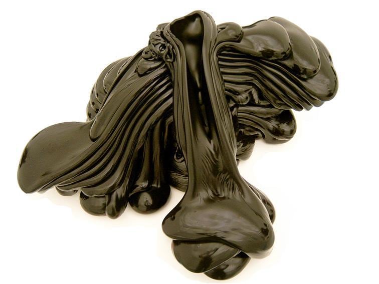 thick, black paint blob