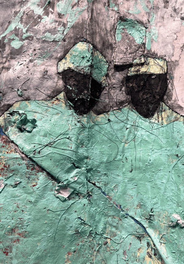 detail of kaloki nyamai's dining in chaos, 2023