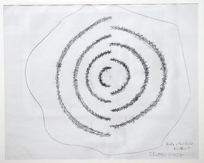 Image of Robert Smithson's Island Maze (SPW 3), 1971