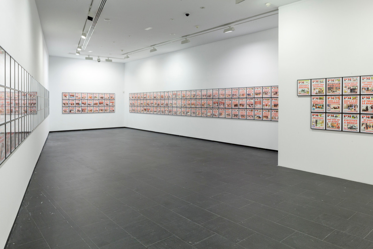 installation view of teresa margolles' PM 2010, 2012