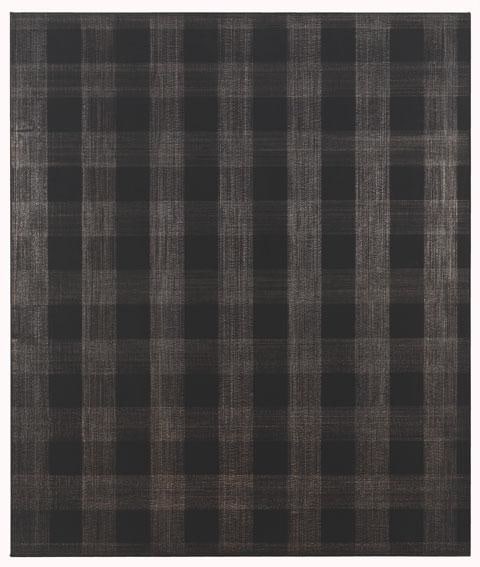 Silverpoint and black gesso on canvas