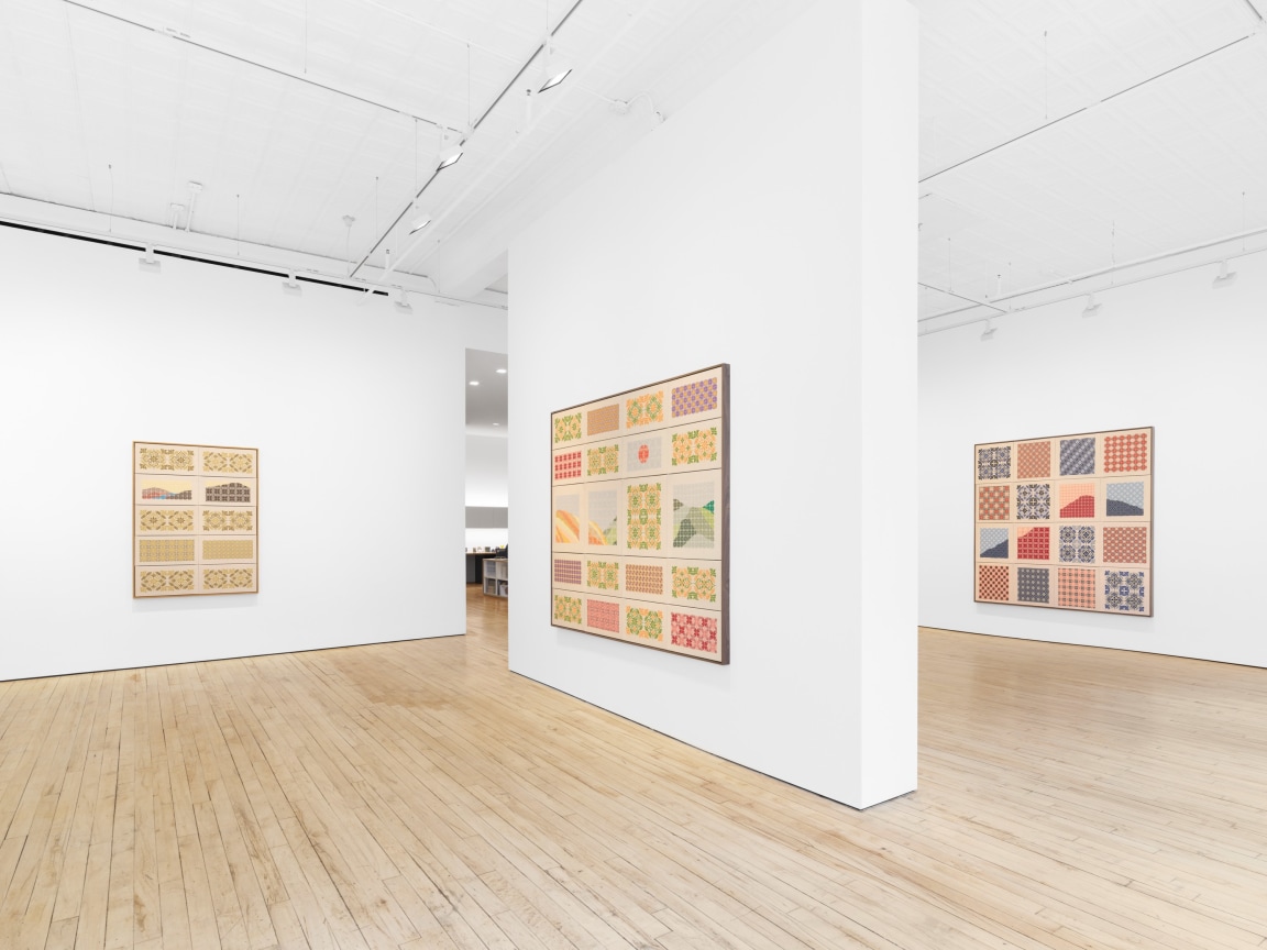 Installation View, Jordan Nassar, A Mountain Looms, James Cohan, 52 Walker Street, April 7 - May 10, 2023