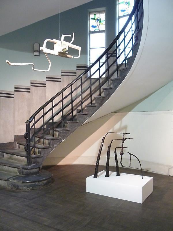 installation view of two artworks