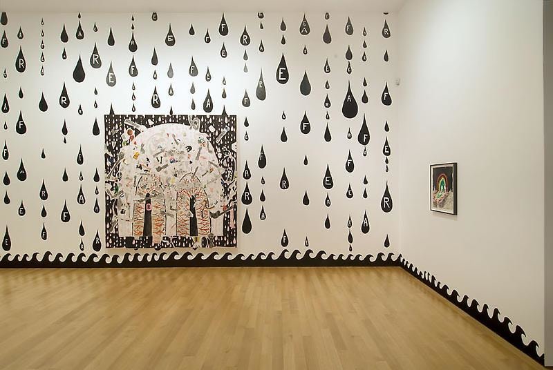 exhibition view of several of Trenton's works