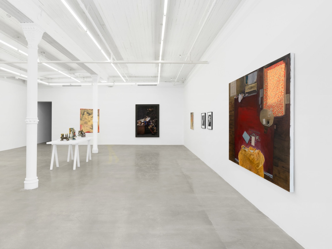 Installation view, Behind the Bedroom Door, James Cohan, 48 Walker and 291 Grand St, New York, NY, January 10 - February 8, 2025.